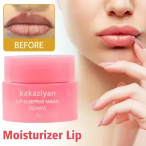 Strawberry Jelly Lips Lines Sleep Mask Lip Balm Mask Anti-Cracking Makeup Fades Night Sleep Maintenance Nourishing Lip Care Lip